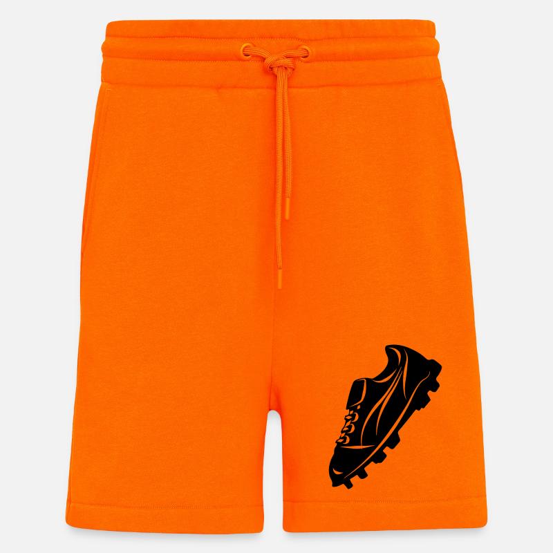 Football boot transparent shadow figure - Shorts - made by SPREAD - SUNSET ORANGE