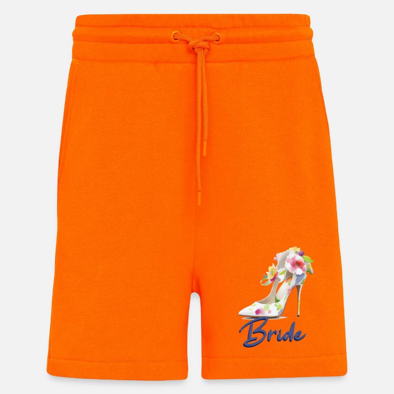 Construit - Short bio décontracté fabriqué en UE - SUNSET ORANGE