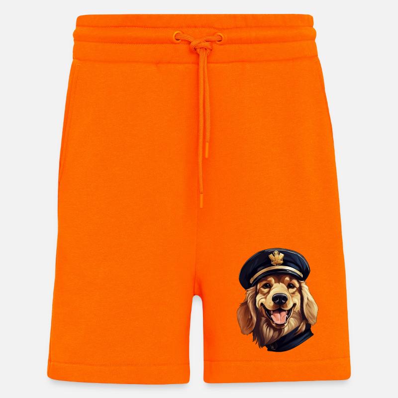 Hunde Polizei - Shorts - made by SPREAD - SUNSET ORANGE