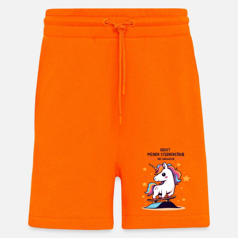 Skateboard-Einhorn - Shorts - made by SPREAD - SUNSET ORANGE