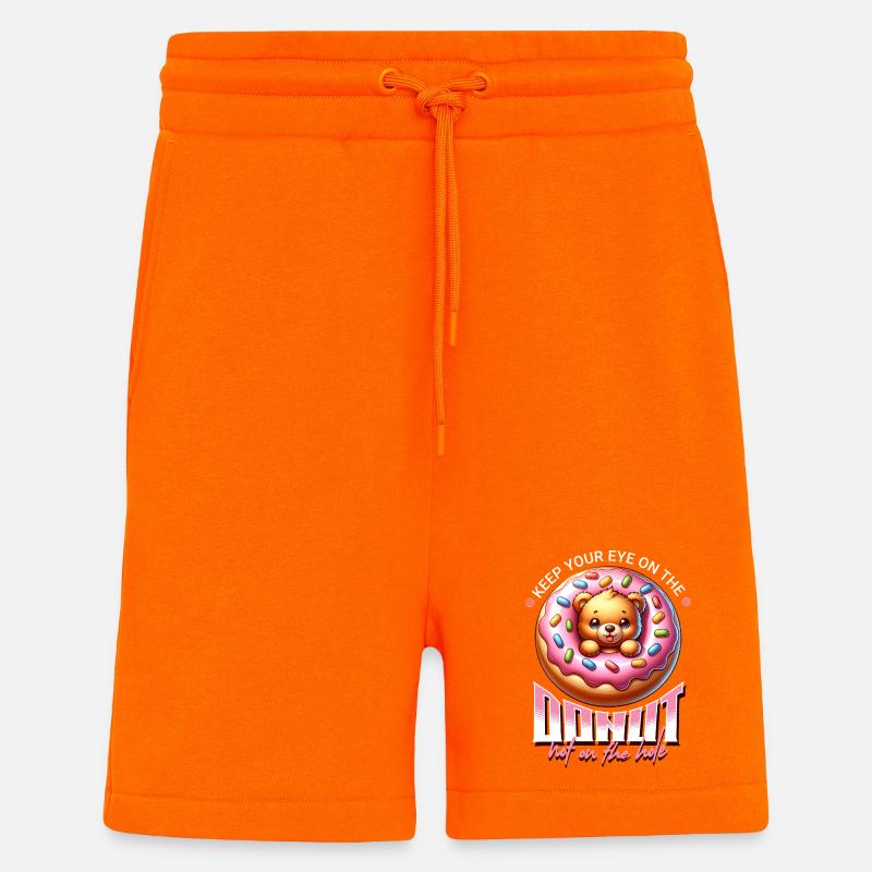 Donut bear motif with icing - Shorts - made by SPREAD - SUNSET ORANGE