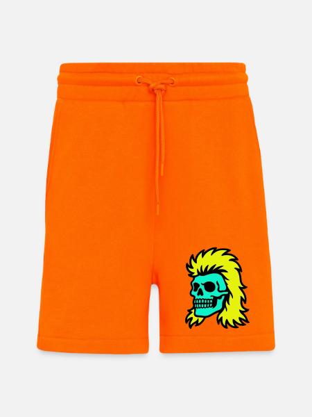 Mullet Skull - Shorts - made by SPREAD - SUNSET ORANGE