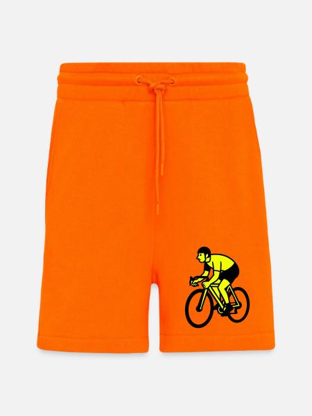 Neonrad Silhouette Radfahrer - Shorts - made by SPREAD - SUNSET ORANGE