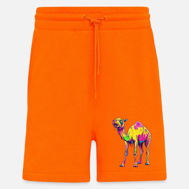 Kamel Halloween Comic Lustig - Shorts - made by SPREAD - SUNSET ORANGE