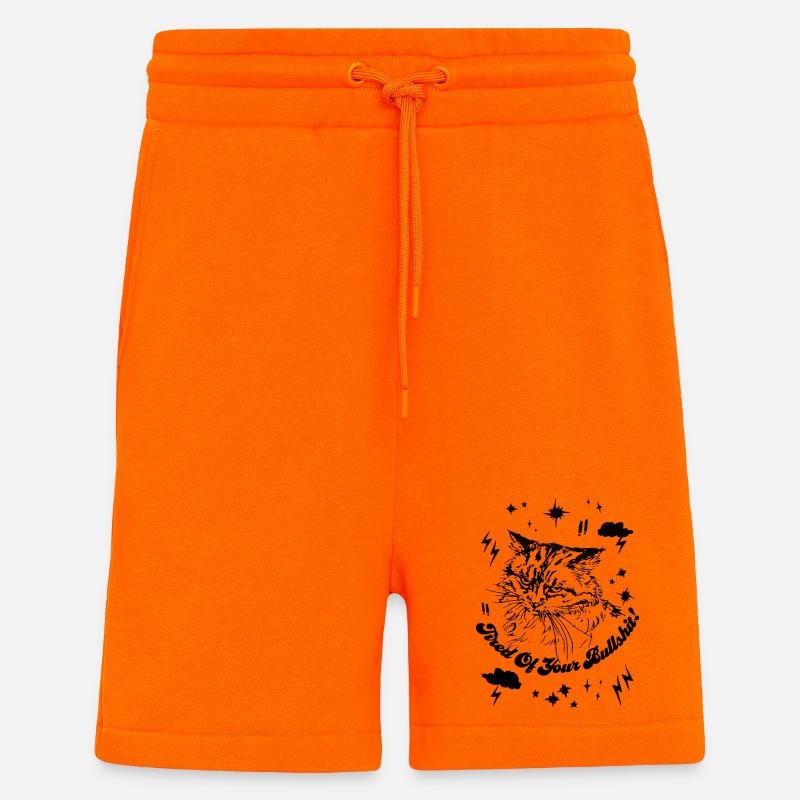 MÜDE VON DEINEM BULLSHIT - Shorts - made by SPREAD - SUNSET ORANGE