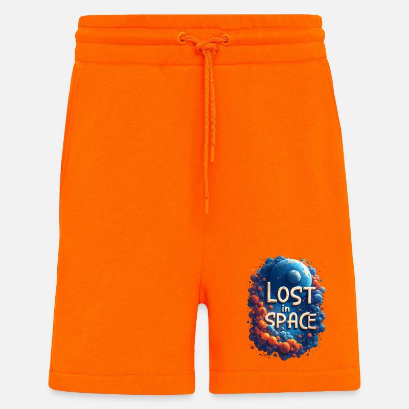 Perdu dans l’espace - Short bio décontracté fabriqué en UE - SUNSET ORANGE