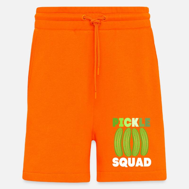 Cornichon concombre - Short bio décontracté fabriqué en UE - SUNSET ORANGE