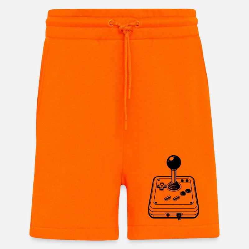 Joystick rétro - Short bio décontracté fabriqué en UE - SUNSET ORANGE