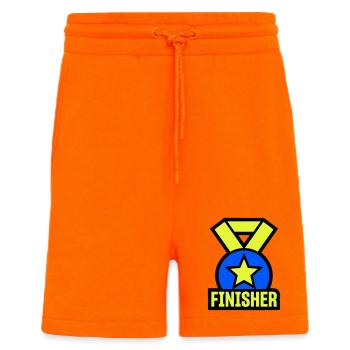 Stolzer Finisher Medaille Stern - Shorts - made by SPREAD - SUNSET ORANGE - Vorne