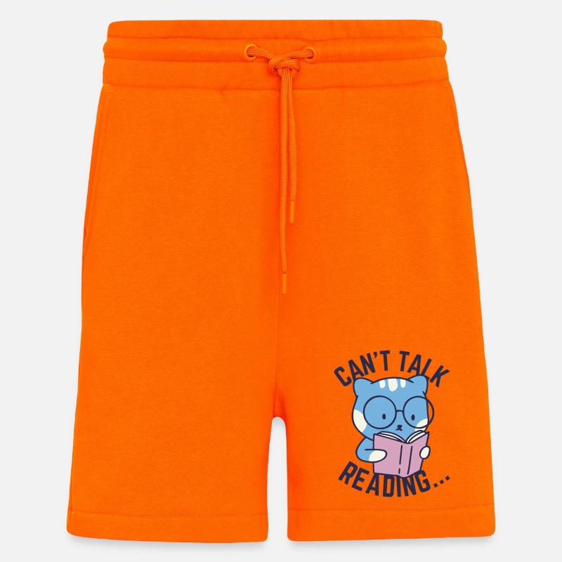 Can't Talk, Reading... - Shorts - made by SPREAD - SUNSET ORANGE