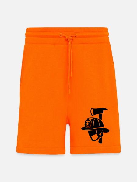 Frontal Feuerwehrhelm Logo - Shorts - made by SPREAD - SUNSET ORANGE