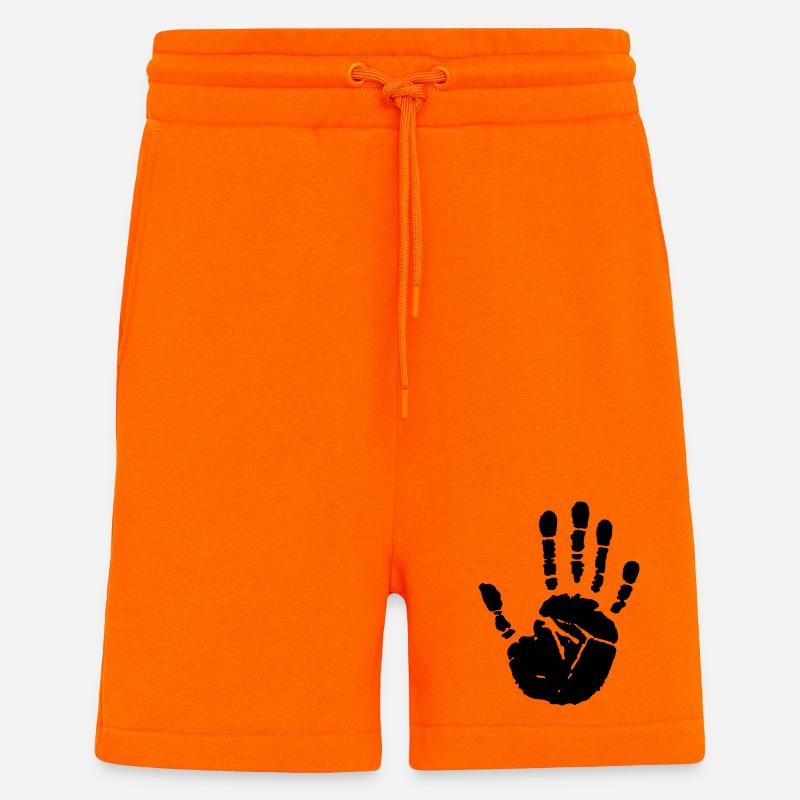 hand - Short bio décontracté fabriqué en UE - SUNSET ORANGE
