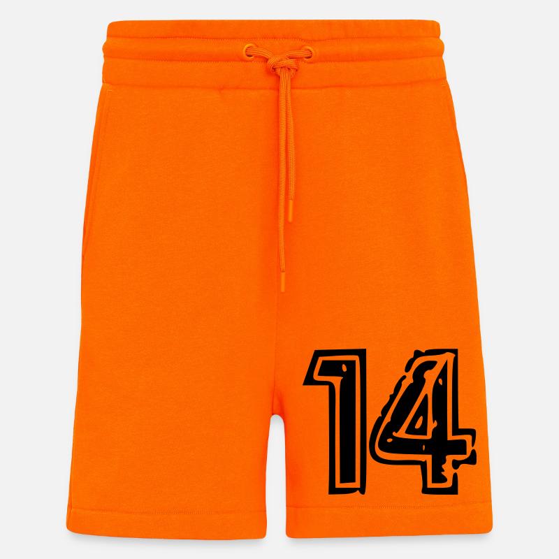Johan - Short bio décontracté fabriqué en UE - SUNSET ORANGE