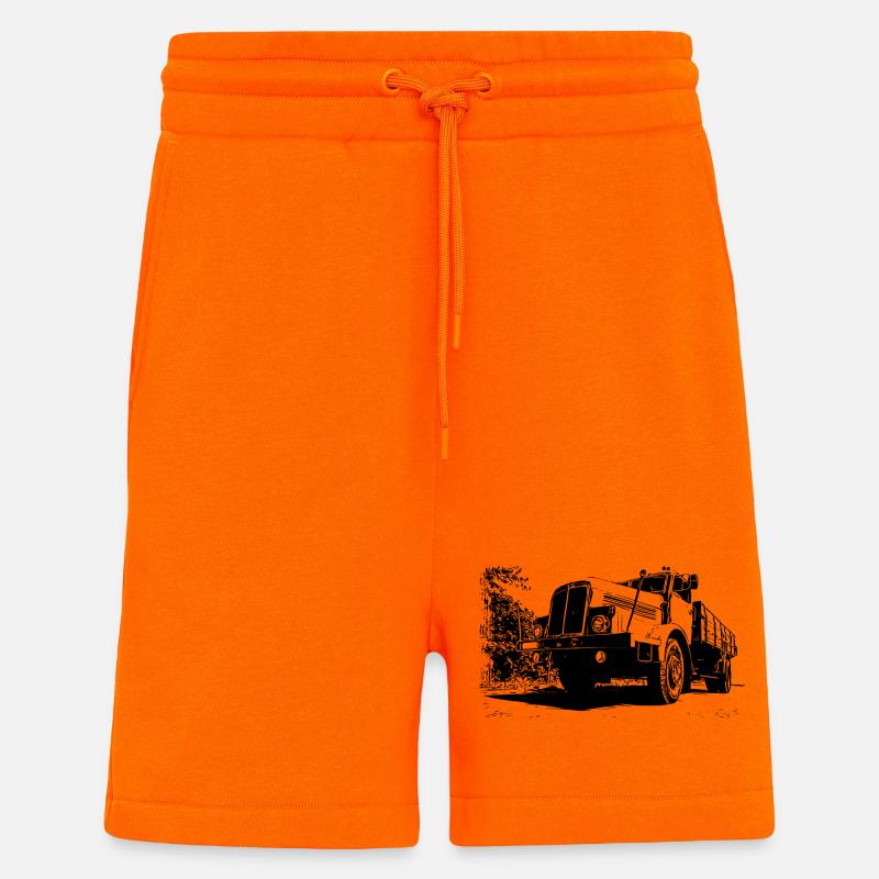IFA H6 - Short bio décontracté fabriqué en UE - SUNSET ORANGE
