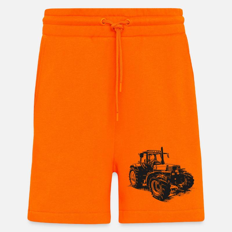 Alter Deutz Traktor - Shorts - made by SPREAD - SUNSET ORANGE