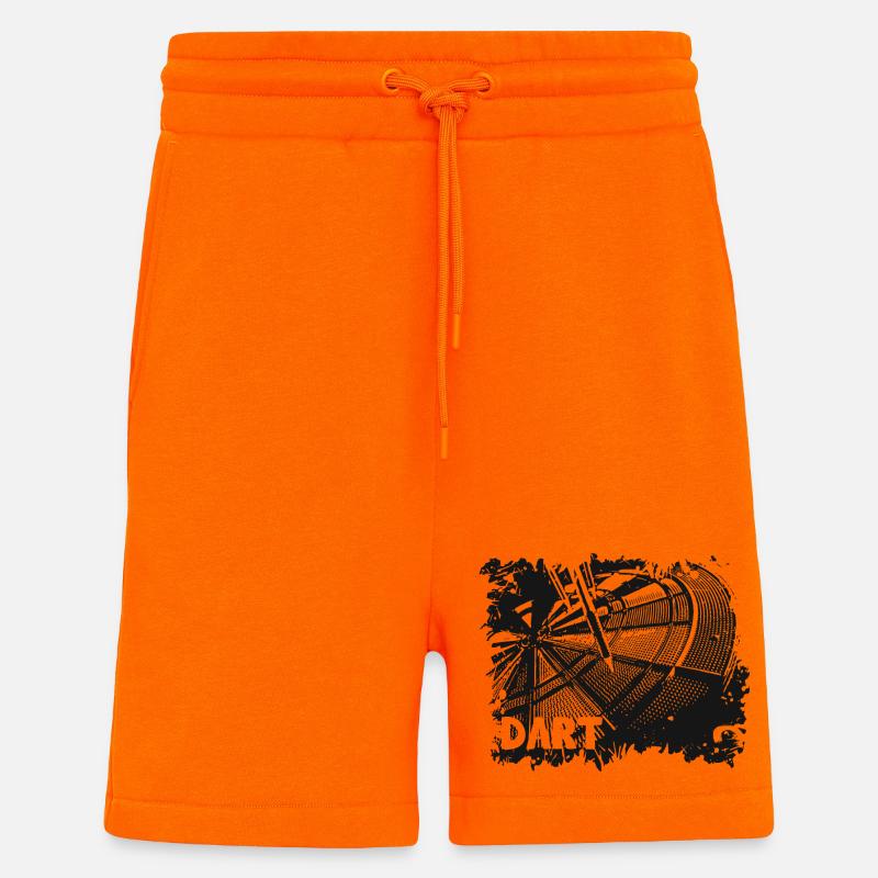 Dartscheibe - Dart - Dartpfeile - Shorts - made by SPREAD - SUNSET ORANGE