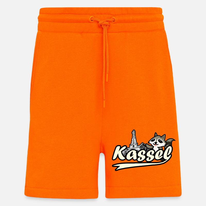 Kassel Waschbär Herkules - Shorts - made by SPREAD - SUNSET ORANGE