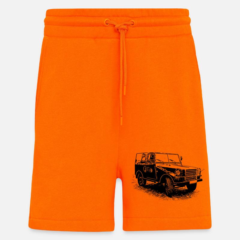 IFA P3 | RDA | NVA - Short bio décontracté fabriqué en UE - SUNSET ORANGE