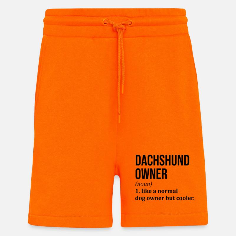 Teckel - Short bio décontracté fabriqué en UE - SUNSET ORANGE