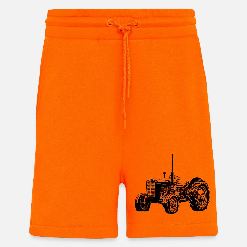 M F 35 Traktor - Shorts - made by SPREAD - SUNSET ORANGE