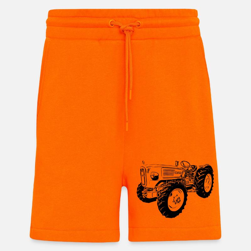 Ackerdiesel Allrad Traktor 4N2 - Shorts - made by SPREAD - SUNSET ORANGE