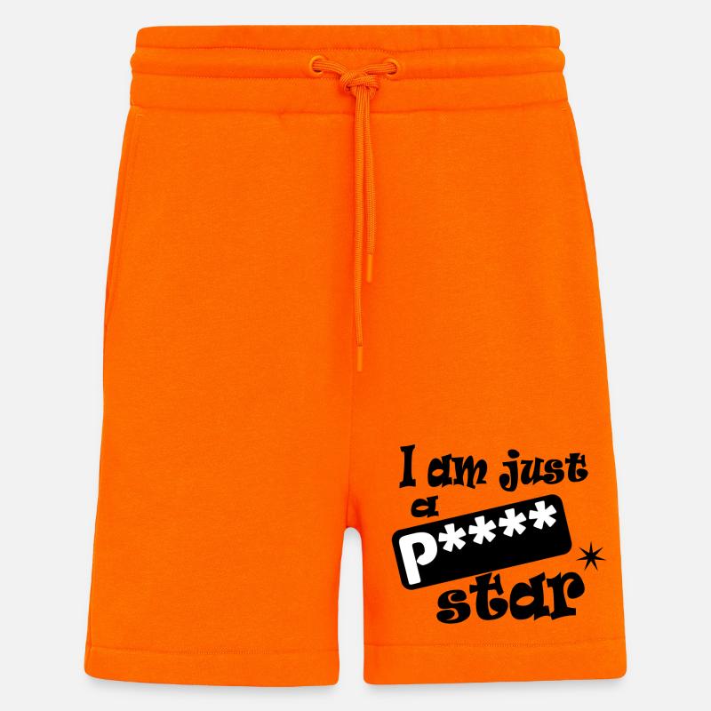 Ich bin nur ein Pornostar - Shorts - made by SPREAD - SUNSET ORANGE