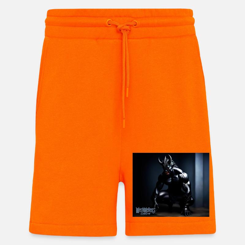 Ténèbres côté diable - Short bio décontracté fabriqué en UE - SUNSET ORANGE
