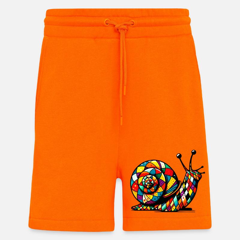 Harlekin Schnecke - Shorts - made by SPREAD - SUNSET ORANGE