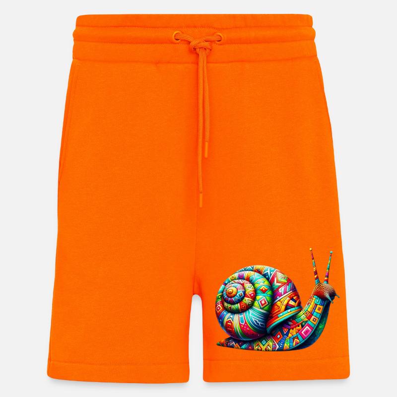 Snail - Shorts - made by SPREAD - SUNSET ORANGE