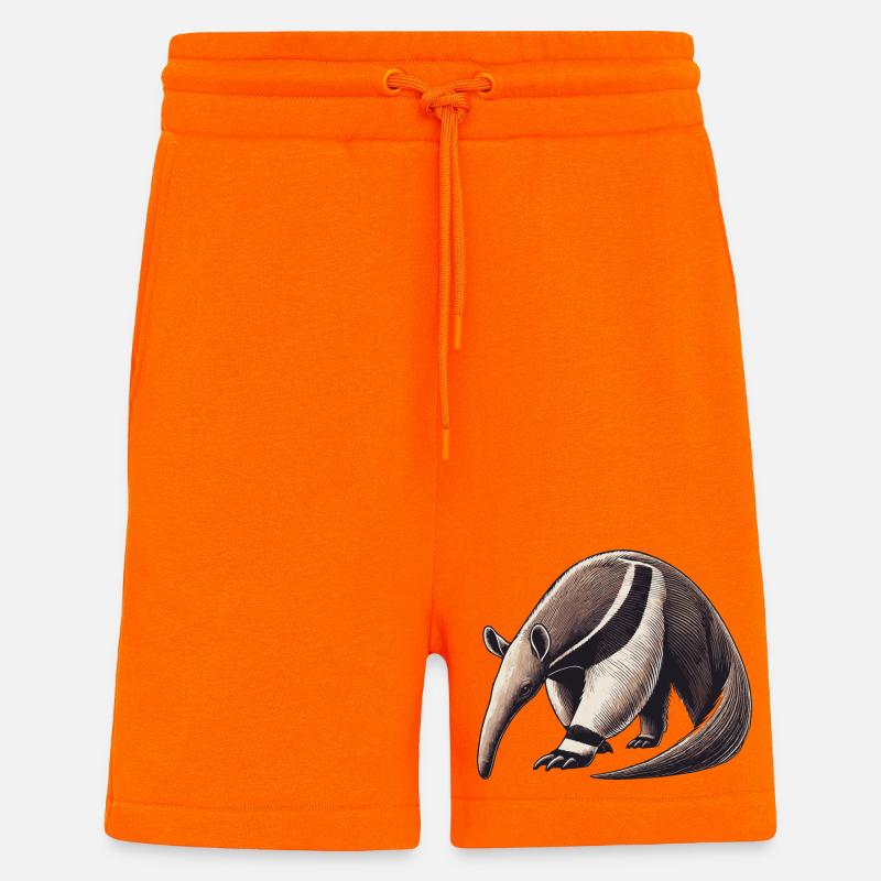 Fourmilier - Short bio décontracté fabriqué en UE - SUNSET ORANGE