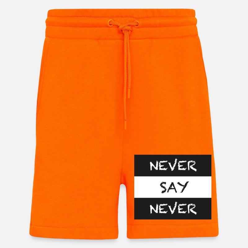 Never Say Never - Shorts - made by SPREAD - SUNSET ORANGE