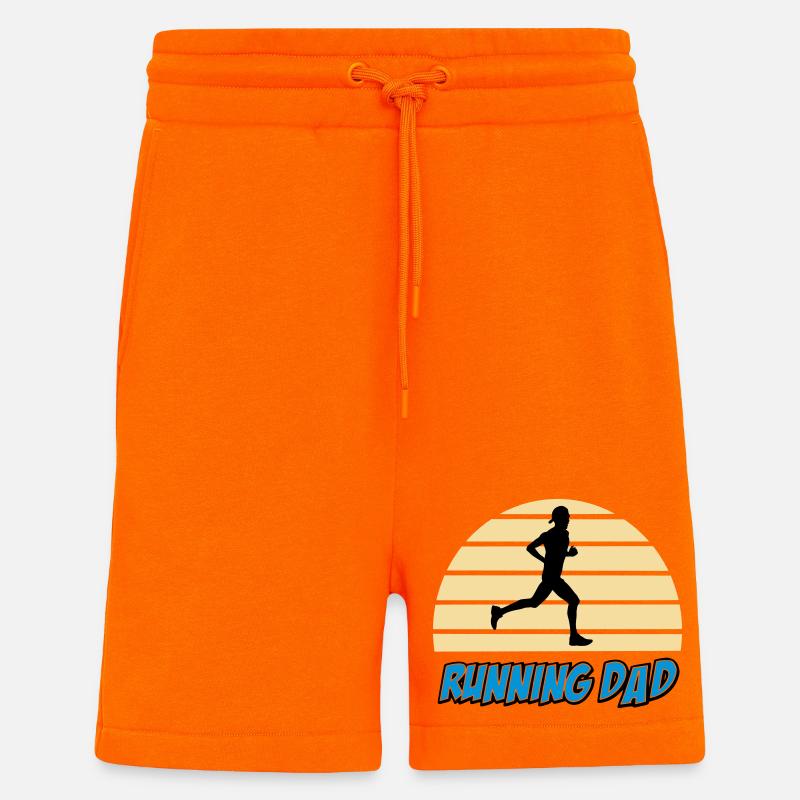 Running dad - Shorts - made by SPREAD - SUNSET ORANGE