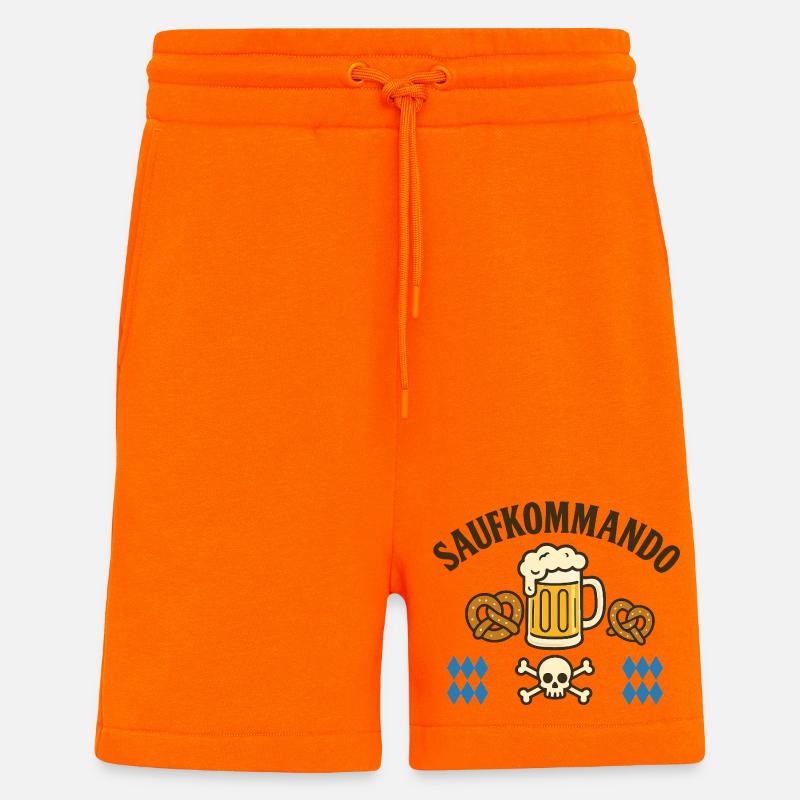 Booze Squad / Chemise de l’équipe Saying - Short bio décontracté fabriqué en UE - SUNSET ORANGE