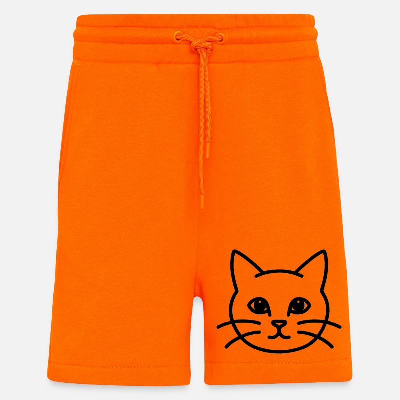Chat Chat Chat - Short bio décontracté fabriqué en UE - SUNSET ORANGE