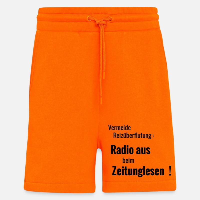 Reizueberflutung - Shorts - made by SPREAD - SUNSET ORANGE