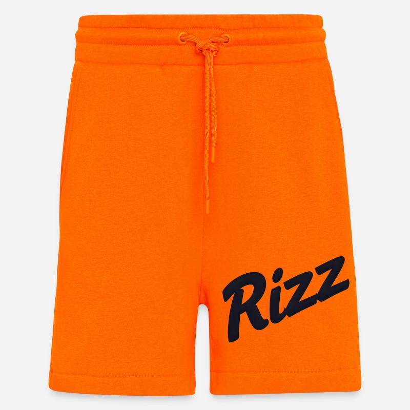 Rizz Neon Script - Short bio décontracté fabriqué en UE - SUNSET ORANGE
