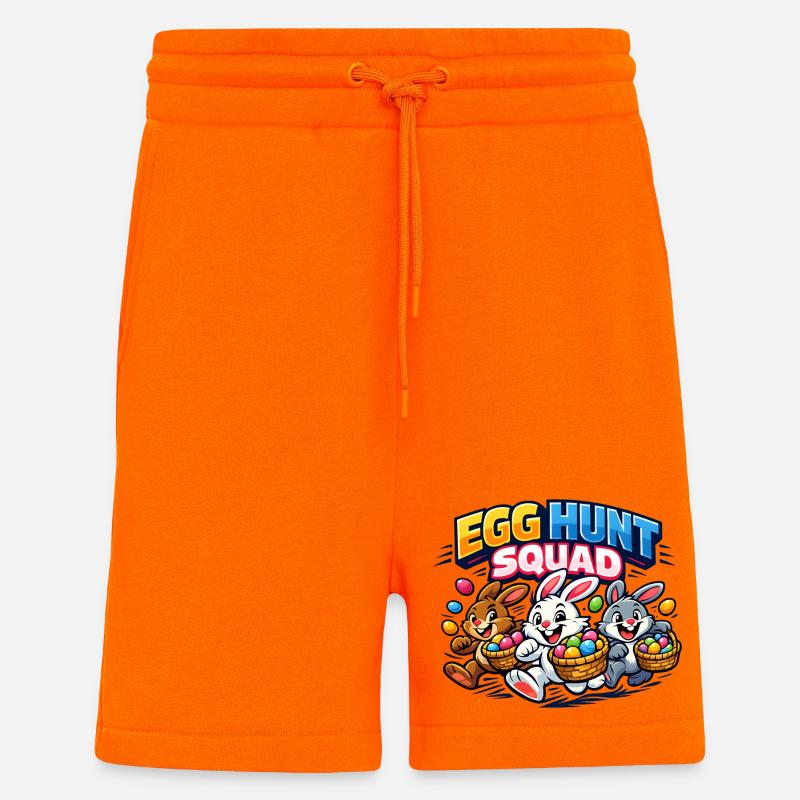 Ostern Egg Hunt Squad Osterhase - Shorts - made by SPREAD - SUNSET ORANGE
