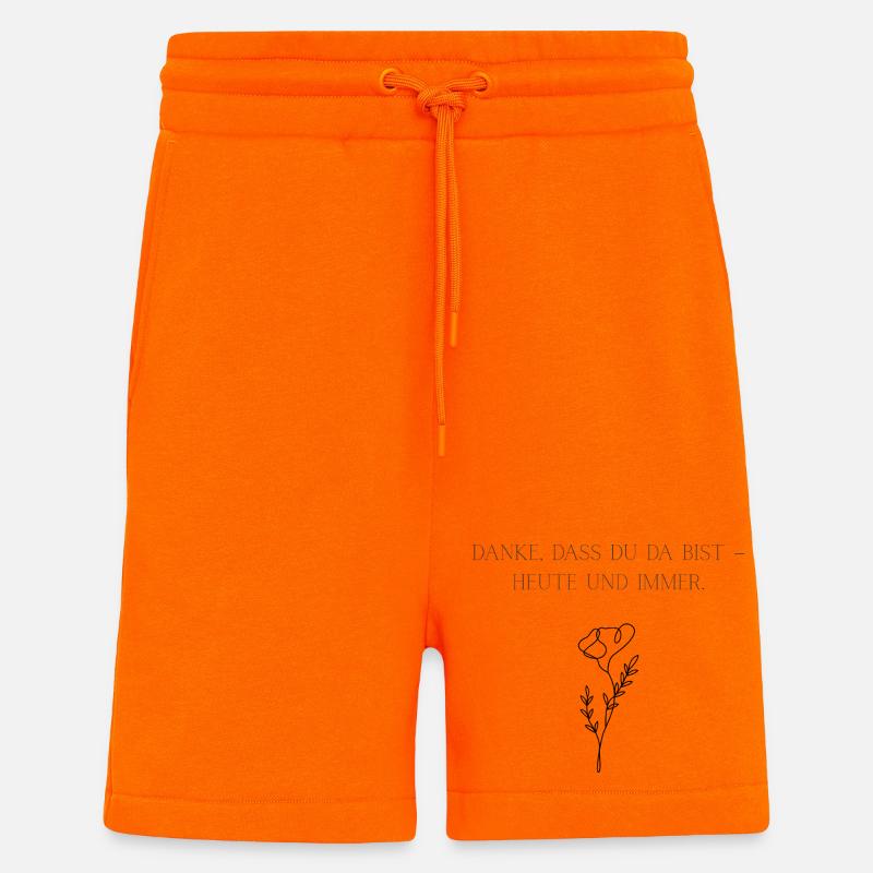 Danke Dass Du Da Bist - Shorts - made by SPREAD - SUNSET ORANGE