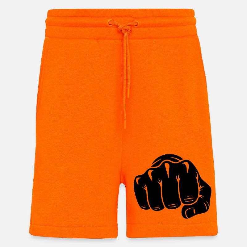 Karate-Faust – Schlagangriff - Shorts - made by SPREAD - SUNSET ORANGE
