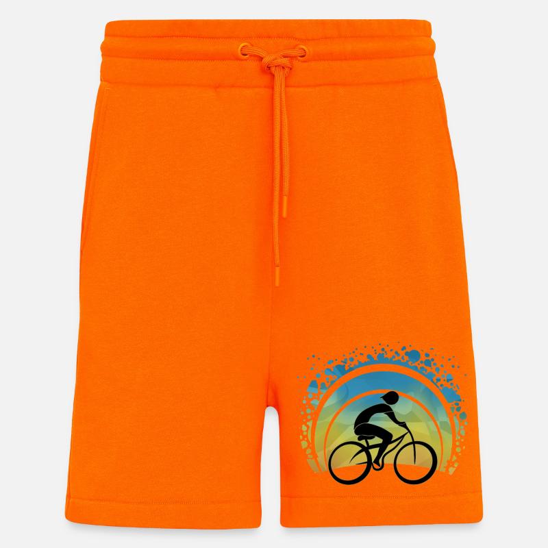 Ciclista - Pantaloncini ecologici casual Made in UE - SUNSET ORANGE