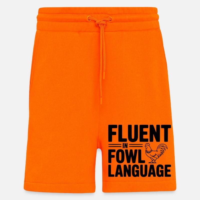 Fließend in der Geflügelsprache - Shorts - made by SPREAD - SUNSET ORANGE