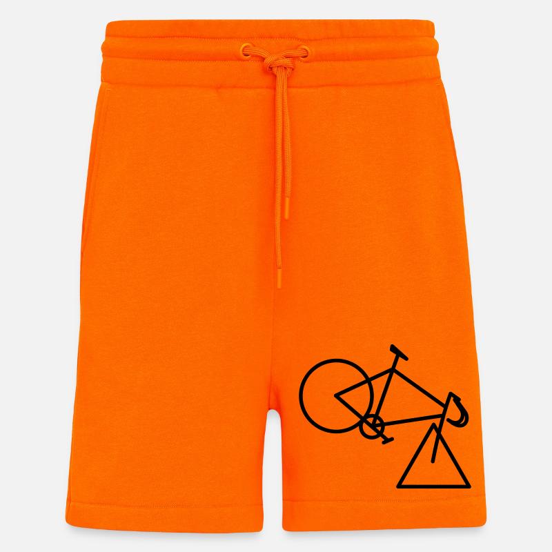 Tri-cycle - Short bio décontracté fabriqué en UE - SUNSET ORANGE