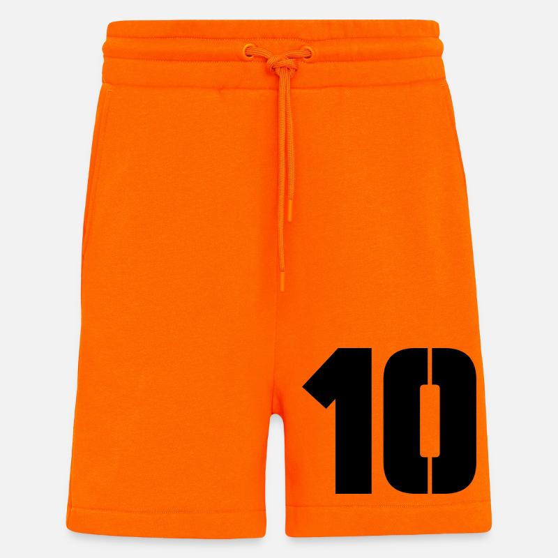 10 - Short bio décontracté fabriqué en UE - SUNSET ORANGE