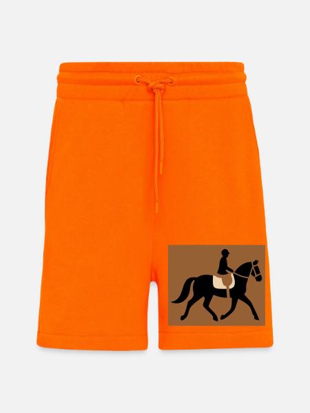 Cavalier équestre passe-temps - Short bio décontracté fabriqué en UE - SUNSET ORANGE