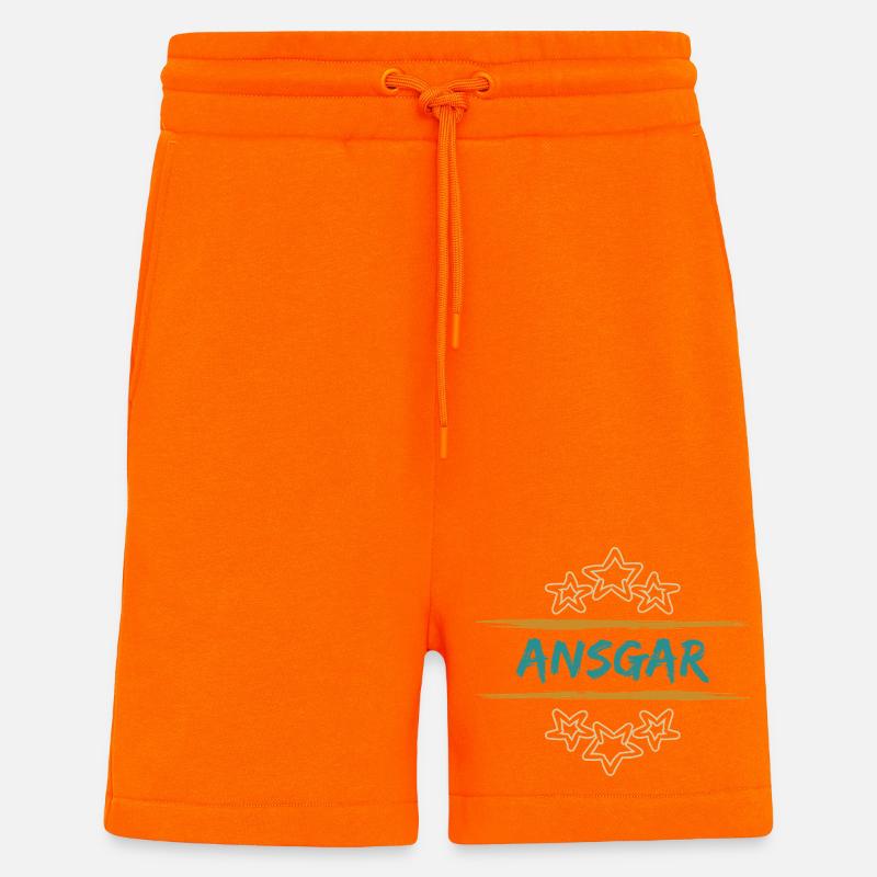 Ansgar - Short bio décontracté fabriqué en UE - SUNSET ORANGE
