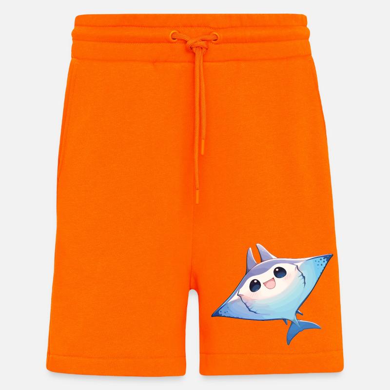 Rays Manta Rays - Shorts - made by SPREAD - SUNSET ORANGE