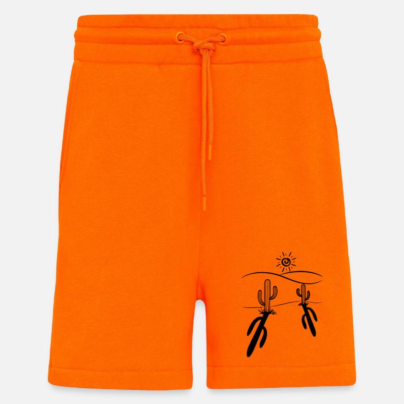 cactus - Short bio décontracté fabriqué en UE - SUNSET ORANGE