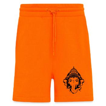 Ganesh, dieu à tête d'éléphant - Short bio décontracté fabriqué en UE - SUNSET ORANGE - Devant