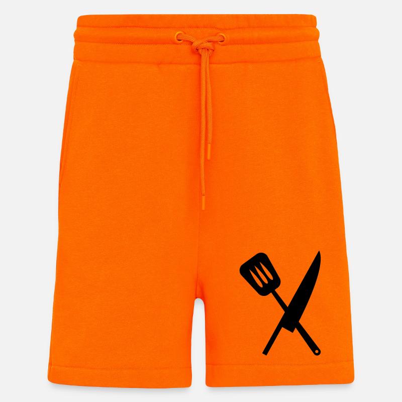 Cuisine - Short bio décontracté fabriqué en UE - SUNSET ORANGE