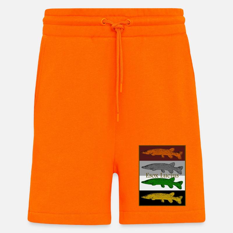Buntes Hecht Design - Shorts - made by SPREAD - SUNSET ORANGE